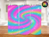 Rainbow Swirl Sublimation Transfer Wrap